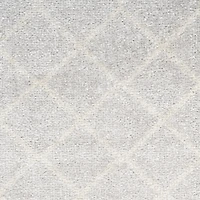 Gray and Ivory Moroccan Trellis Area Rug, 9x12