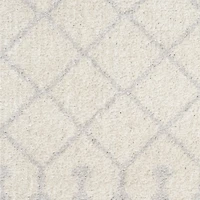 Ivory Moroccan Washable Runner, 2x8