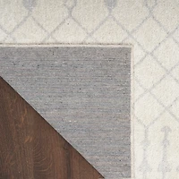 Ivory Moroccan Washable Runner, 2x8