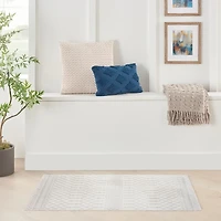 Ivory Moroccan Washable Area Rug