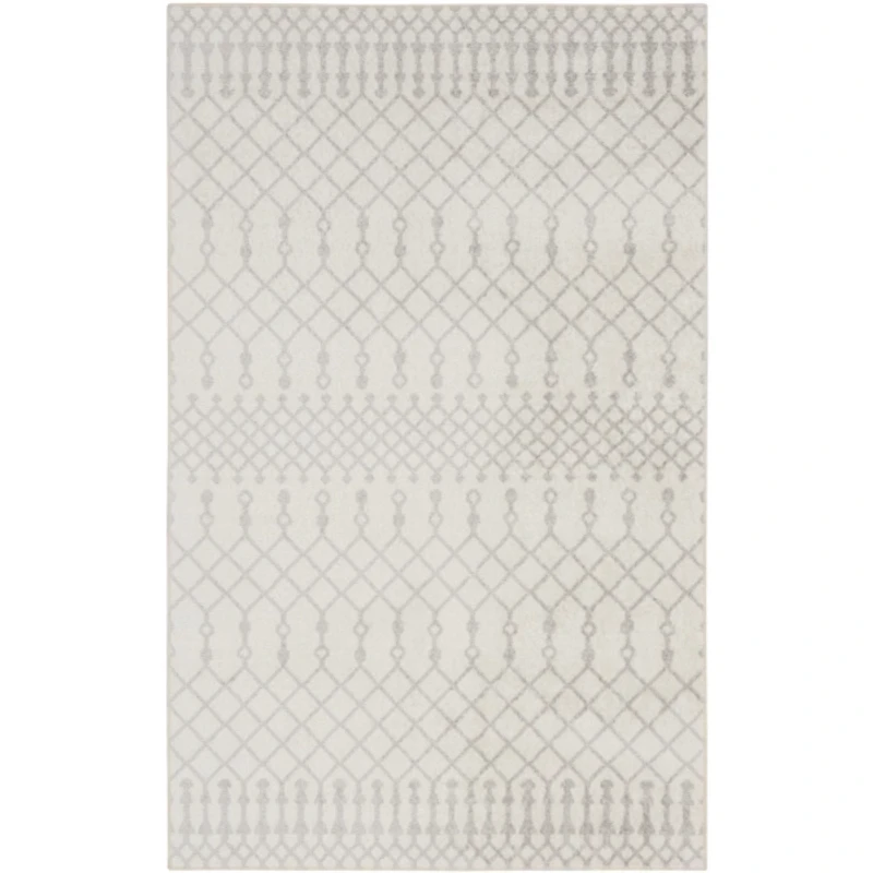 Ivory Moroccan Washable Area Rug