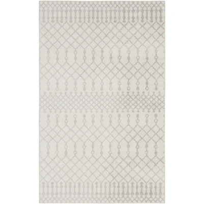 Ivory Moroccan Washable Area Rug