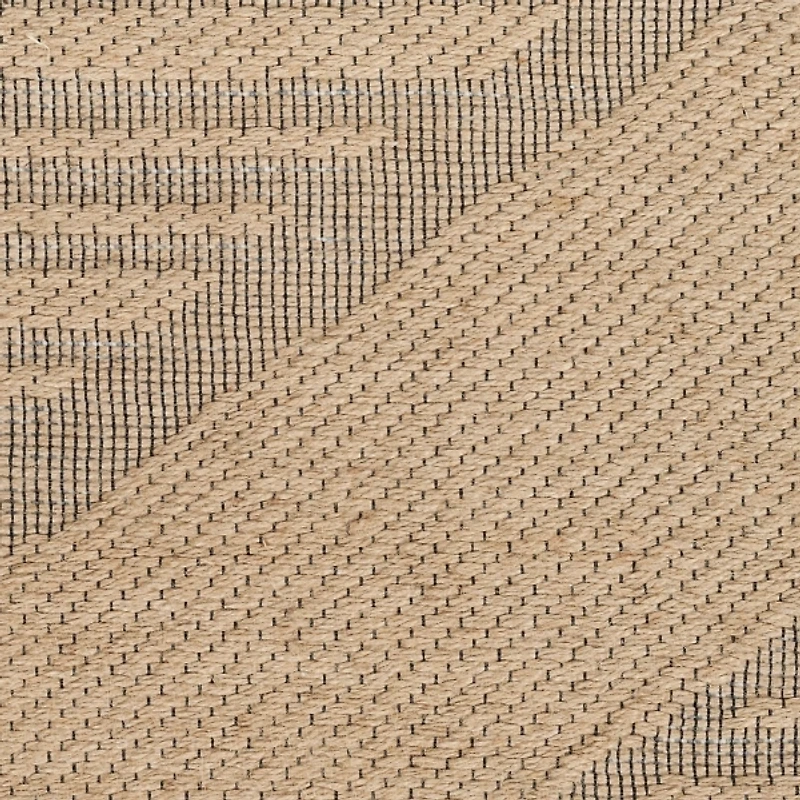 Natural Jute Woven Diamond Area Rug, 7x9