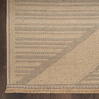 Natural Jute Woven Diamond Area Rug, 7x9