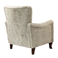 Nicola Beige Linen Upholstered Armchair
