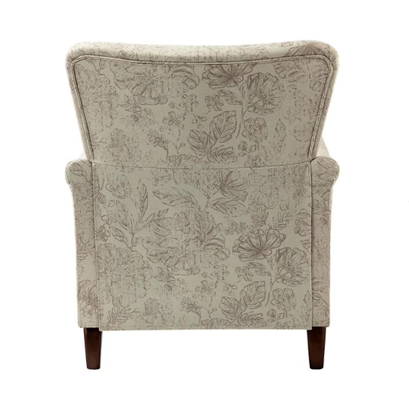 Nicola Beige Linen Upholstered Armchair