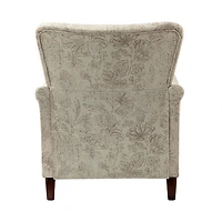 Nicola Beige Linen Upholstered Armchair