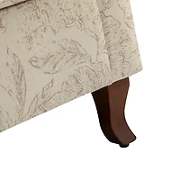 Nicola Beige Linen Upholstered Armchair