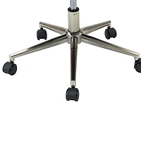 Espresso Tufted Faux Leather Swivel Office Chair