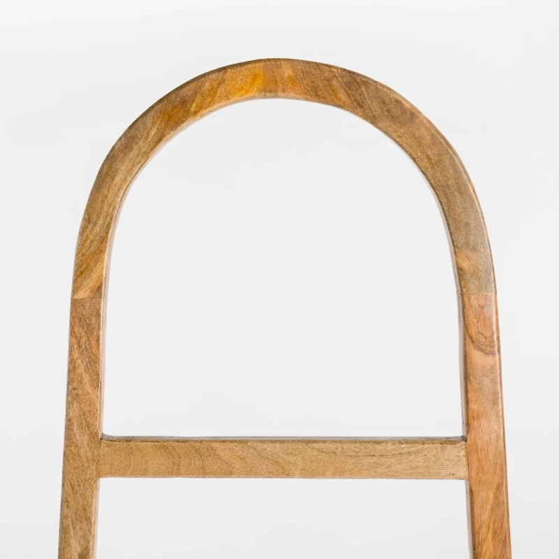 Natural Wood Arch Blanket Ladder
