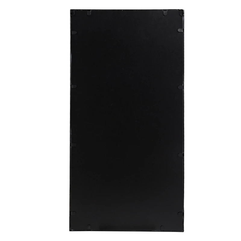 Black Metal Geometric Wall Mirrors, Set of 3