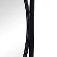 Black Metal Geometric Wall Mirrors, Set of 3