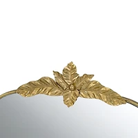 Gold Leaves Arched Wall Mirror, 40x35 in.