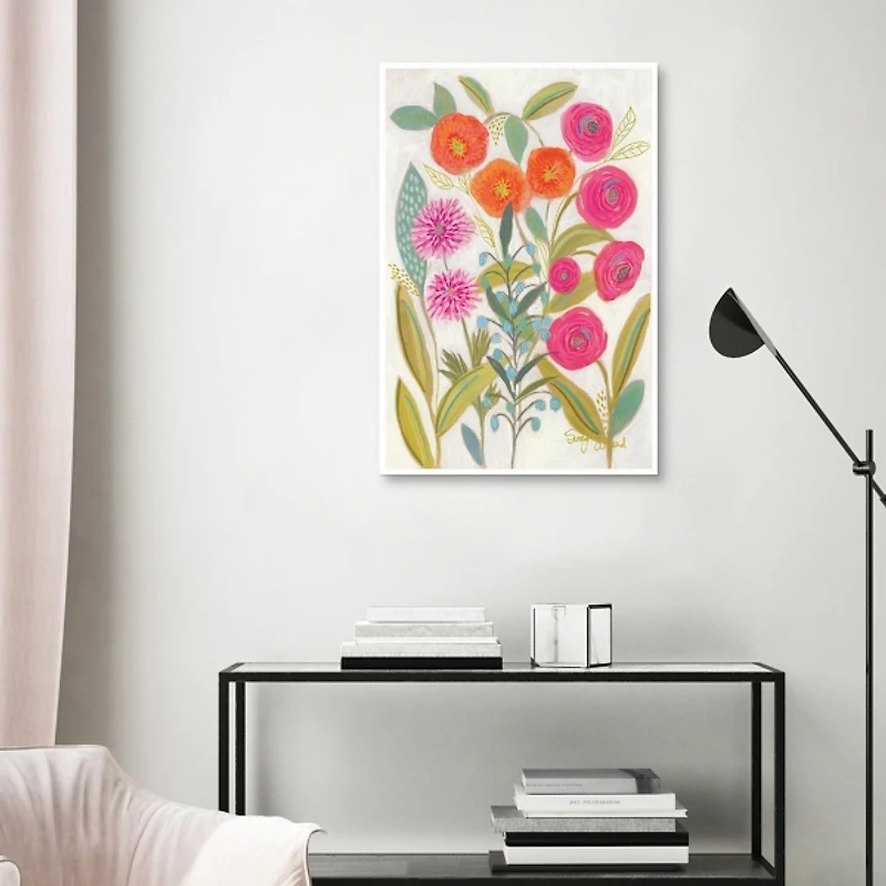 Joyful Garden VII Framed Canvas Art Print