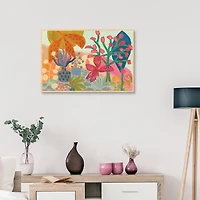 On the Veranda Framed Canvas Art Print