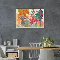On the Veranda Framed Canvas Art Print