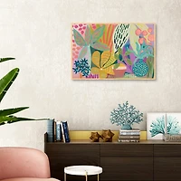 Palm Heaven Framed Canvas Art Print