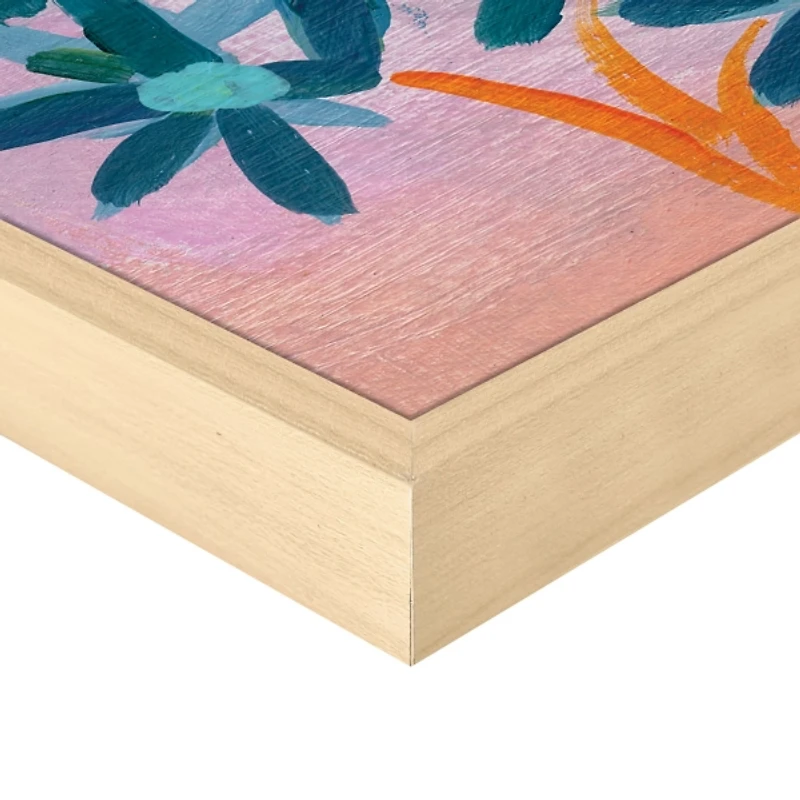 Palm Heaven Framed Canvas Art Print