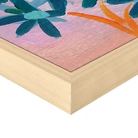 Palm Heaven Framed Canvas Art Print