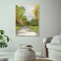 Forest Path Framed Canvas Art Print