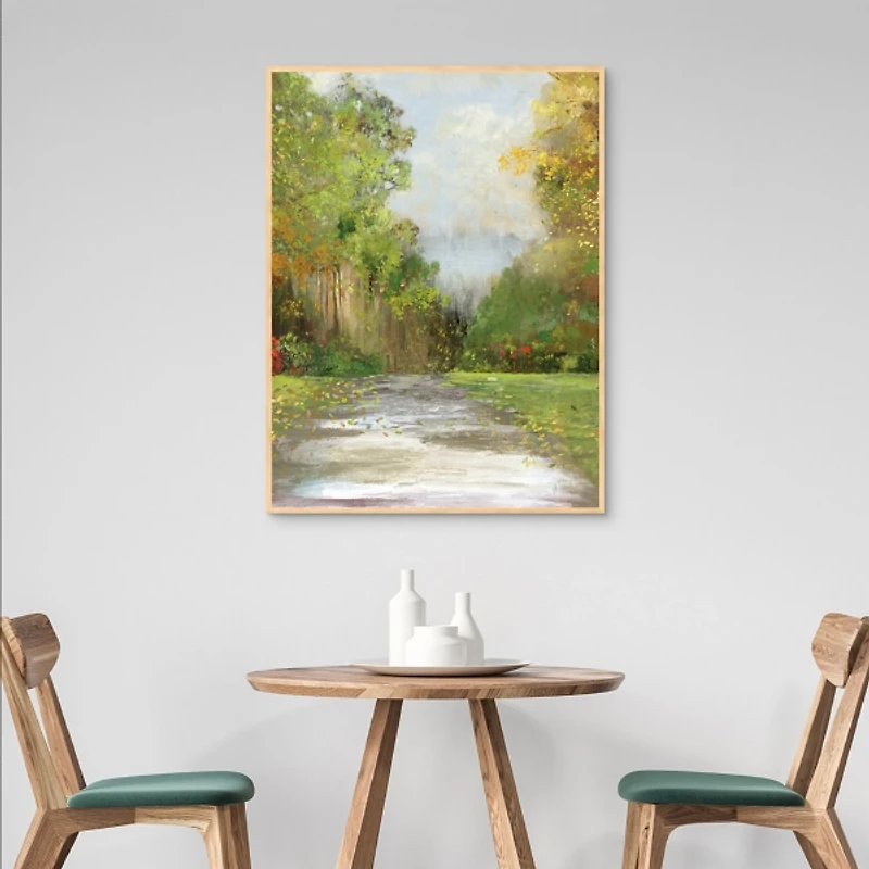 Forest Path Framed Canvas Art Print