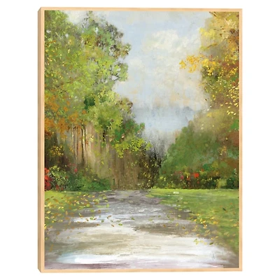Forest Path Framed Canvas Art Print