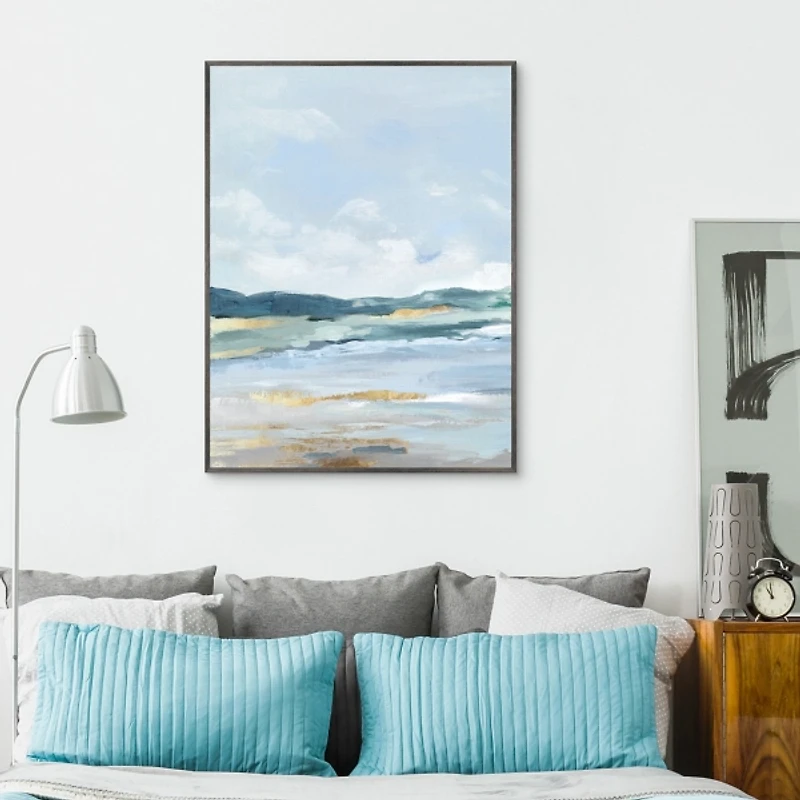 Coastal Blue Mountains II Framed Canvas Art Print