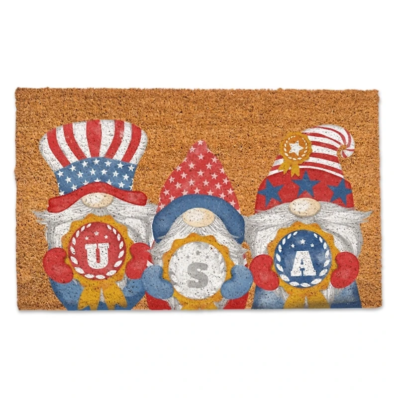 USA Gnome Trio Doormat