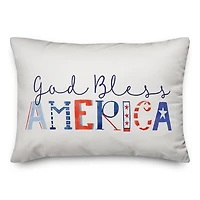 God Bless America Indoor/Outdoor Pillow