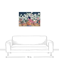 Patriotic Terracotta Pots Canvas Art Print