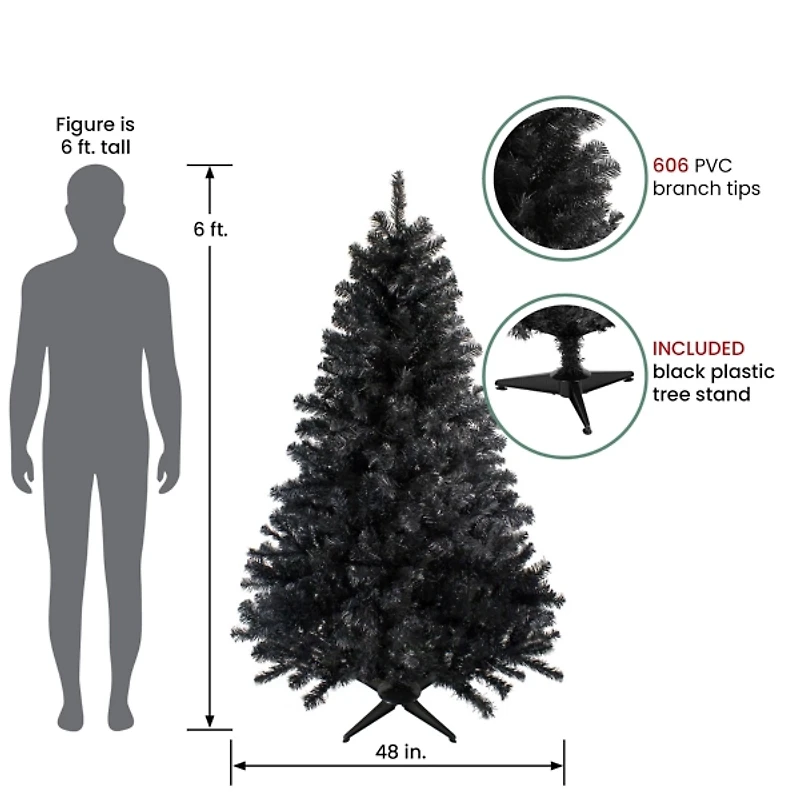 6 ft. Black Spruce Halloween Tree