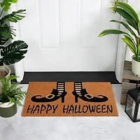 Happy Halloween Witch Feet Doormat