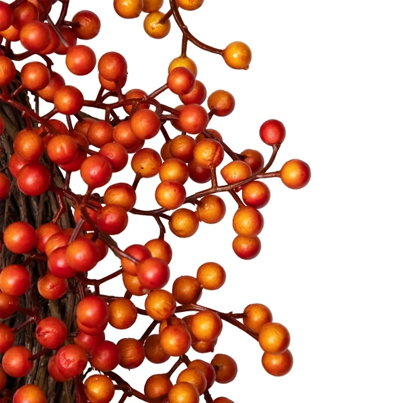 Orange Berries and Twig Wreath