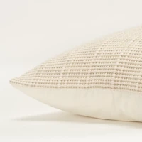 Natural Woven Throw Pillow