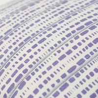 Violet Dash Print Throw Pillow