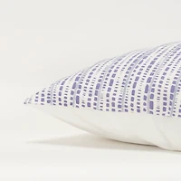 Violet Dash Print Throw Pillow