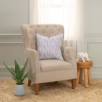 Violet Dash Print Throw Pillow