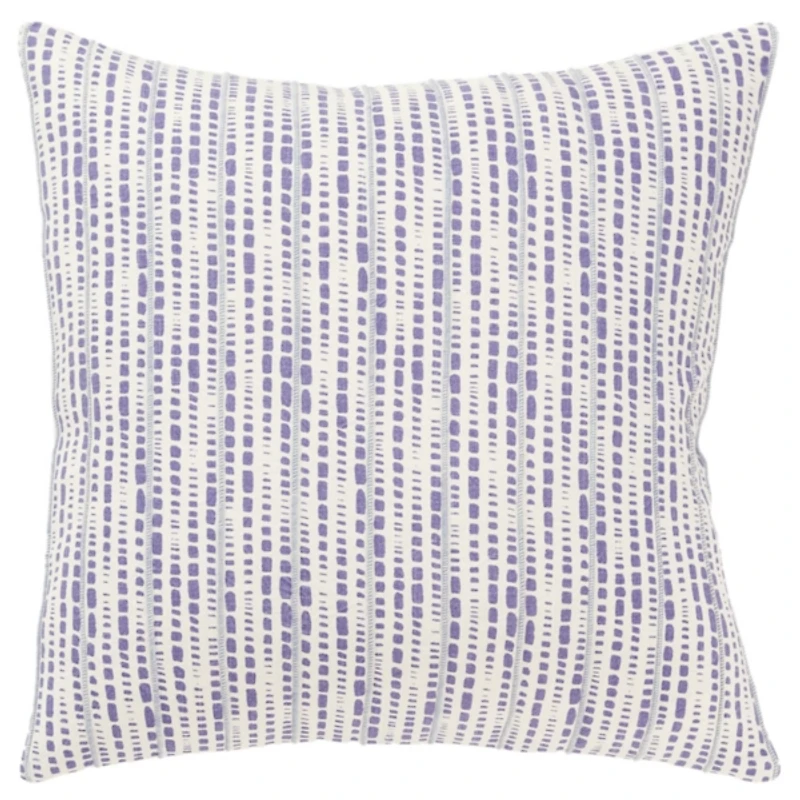 Violet Dash Print Throw Pillow