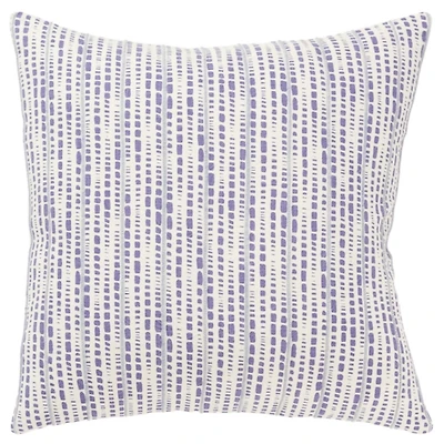 Violet Dash Print Throw Pillow