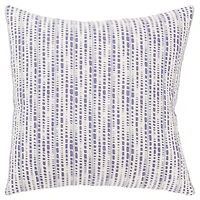 Violet Dash Print Throw Pillow