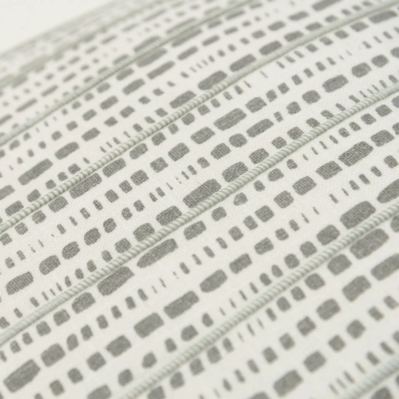 Gray Dash Print Throw Pillow