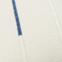 Blue Woven Lines Throw Pillow