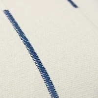 Blue Woven Lines Throw Pillow