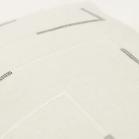 Geometric Woven Lines Throw Pillow