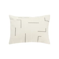 Geometric Woven Lines Throw Pillow