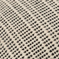 Black and Natural Sea Striped Pillow