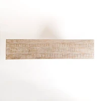 Whitewashed Carri Glass Door Cabinet