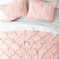 Blush Pinched 2-pc. Twin Duvet Cover Set