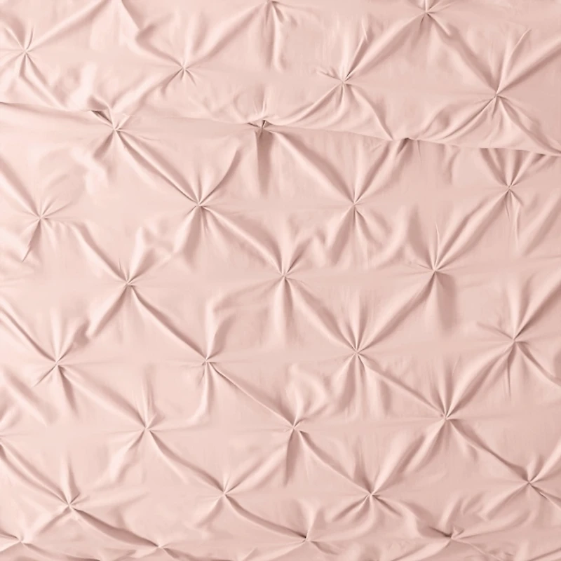 Blush Pinched 2-pc. Twin Duvet Cover Set