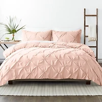 Blush Pinched 2-pc. Twin Duvet Cover Set